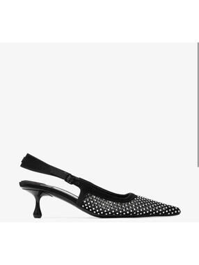 Jimmy Choo Amel Crystal Mesh Pumps(PLEASE REQUEST YOUR SIZE BEFORE PURCHASING)